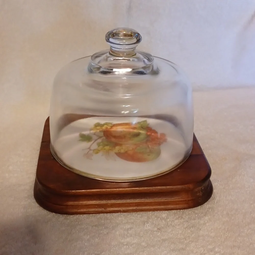 Vintage cheese keeper kitchen serving storage